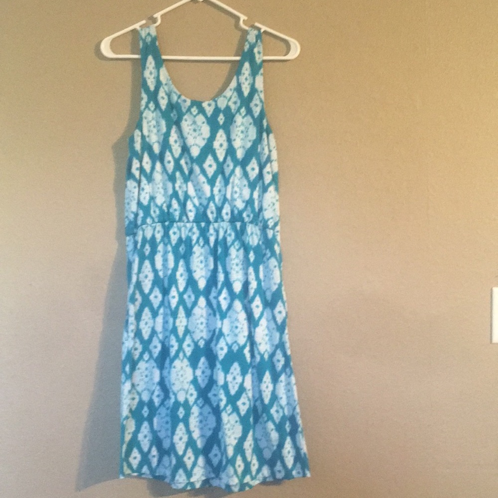 (2/$15) Green White Sonoma Size S Midi Dress - Picture 5 of 5